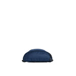Mueslii puffer waist bag, made of high density nylon and Ykk zips, color blue,  large size, rear extra security pocket.