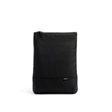 Mueslii light backpack,  made of PU coated waterproof nylon, with a laptop compartment, color coal black, front view, front view.