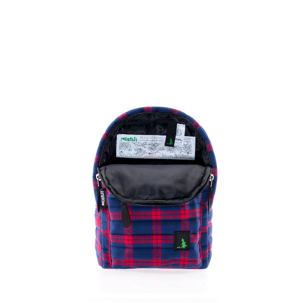 Mueslii original puffer Mini pack made of high density nylon and Ykk zips, limited edition, printed motif.