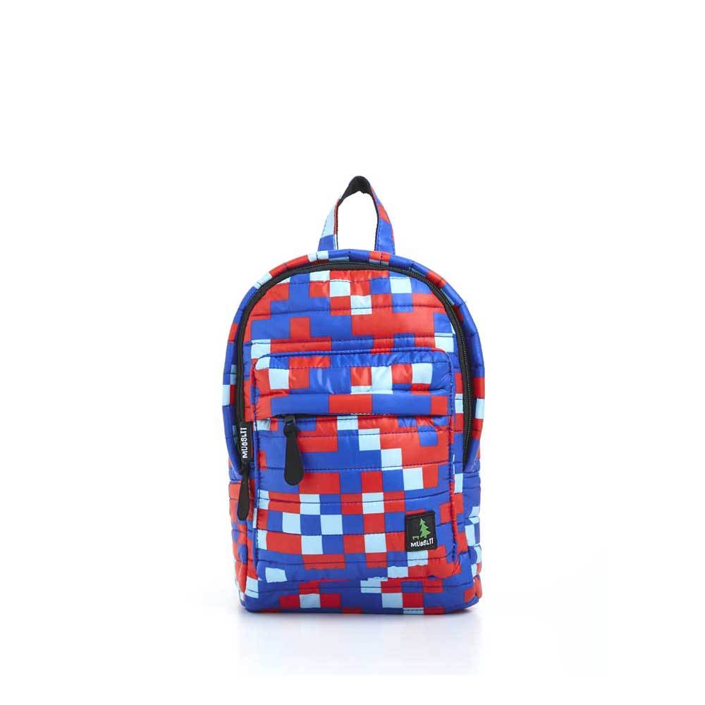 Mueslii original puffer Mini pack made of high density nylon and Ykk zips, limited edition, printed motif.