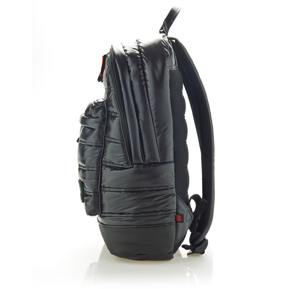 Mueslii original puffer daily backpack made of high density nylon and Ykk zips